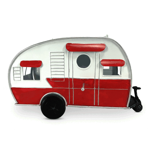 Birdhouse-RV Red and White