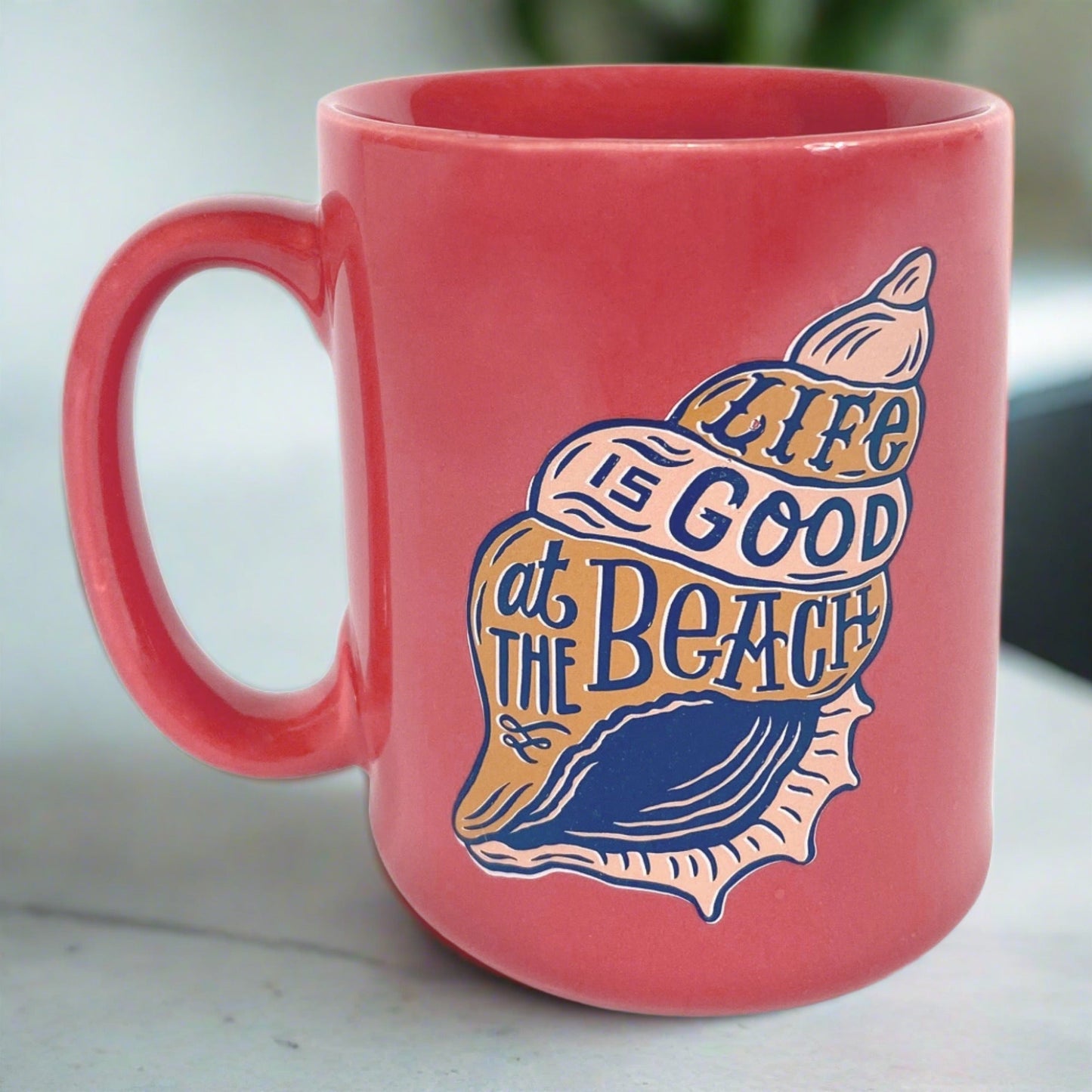 Ceramic Mug 16oz-Life Beach