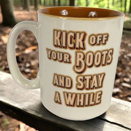 Ceramic Mug 16oz-Kick Off Boots