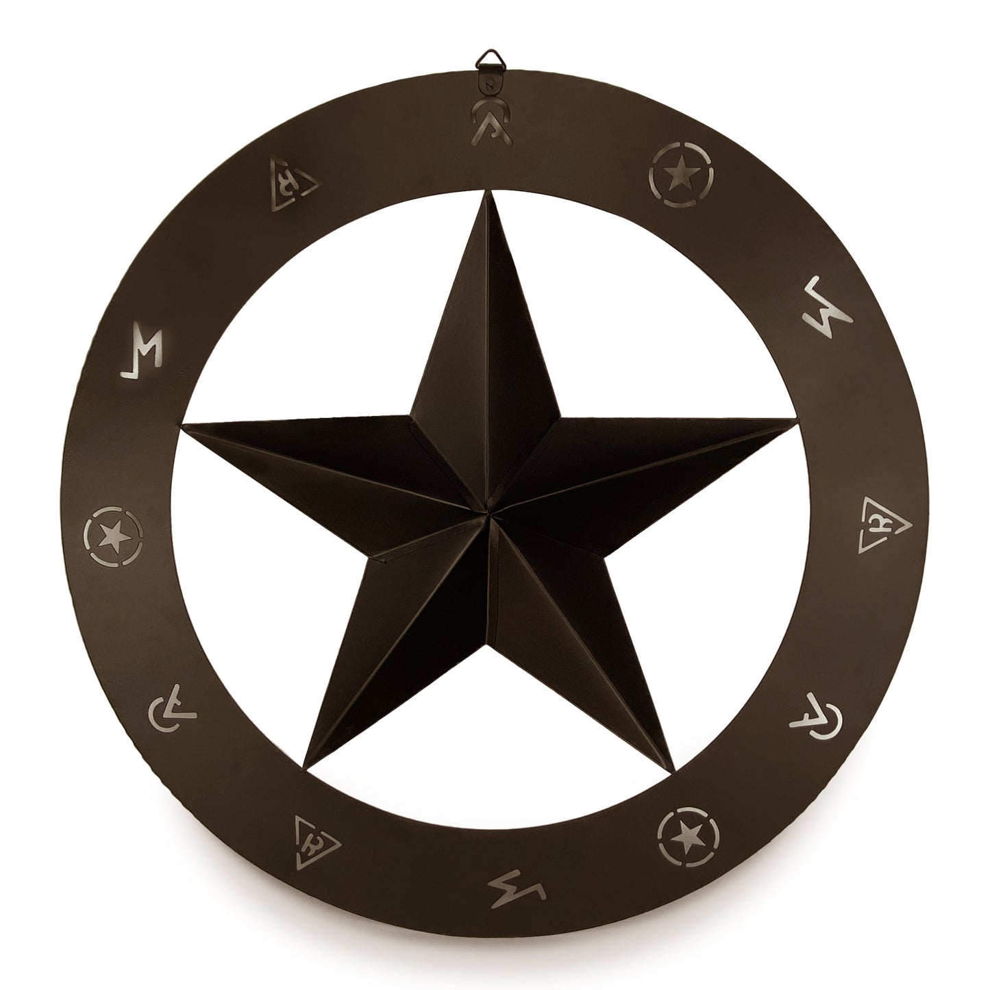 Rustic Metal Wall Art 15in-Barn Star
