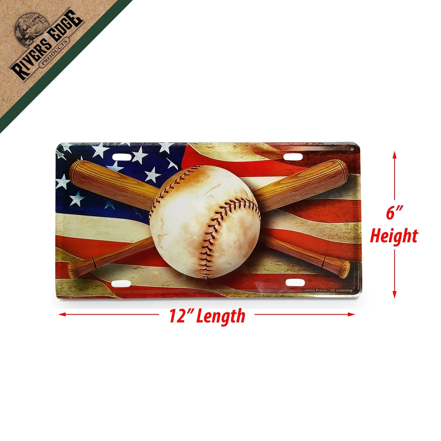 Vanity License Plate 12in x 6in-American Baseball
