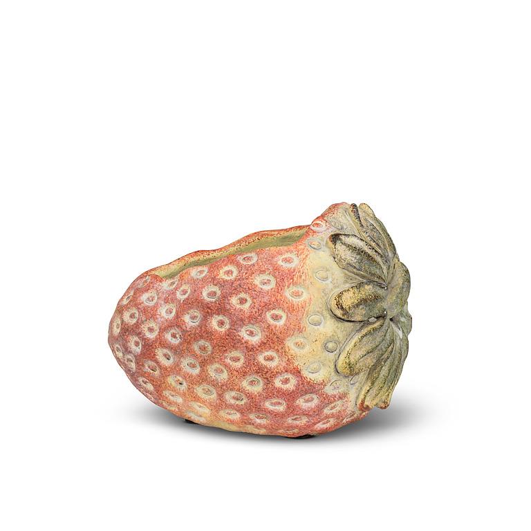 Laying Strawberry Cement Planter