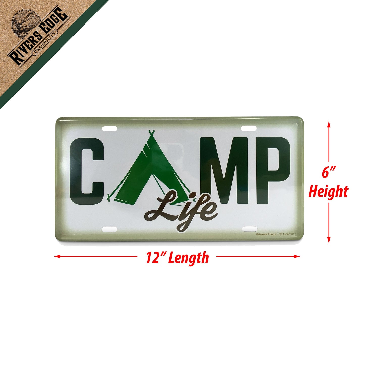 Vanity License Plate 12in x 6in-Camp Life