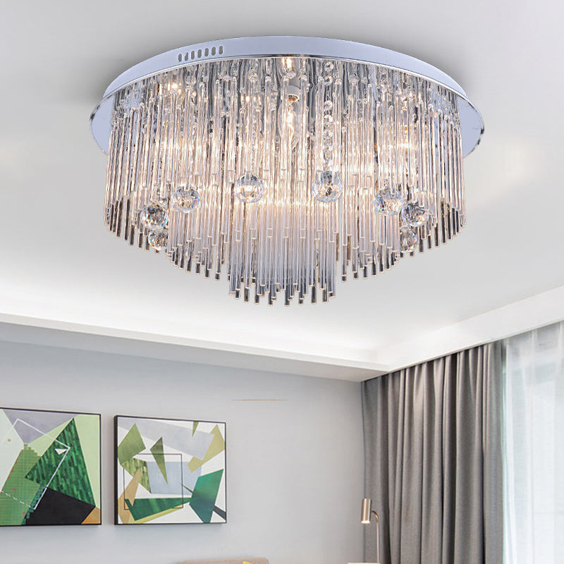 Kendall Cascading Crystal Ceiling Light: A Symphony of Light and Style