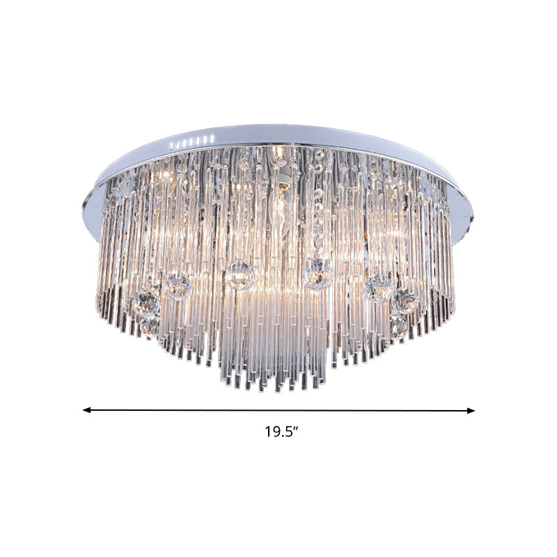 Kendall Cascading Crystal Ceiling Light: A Symphony of Light and Style