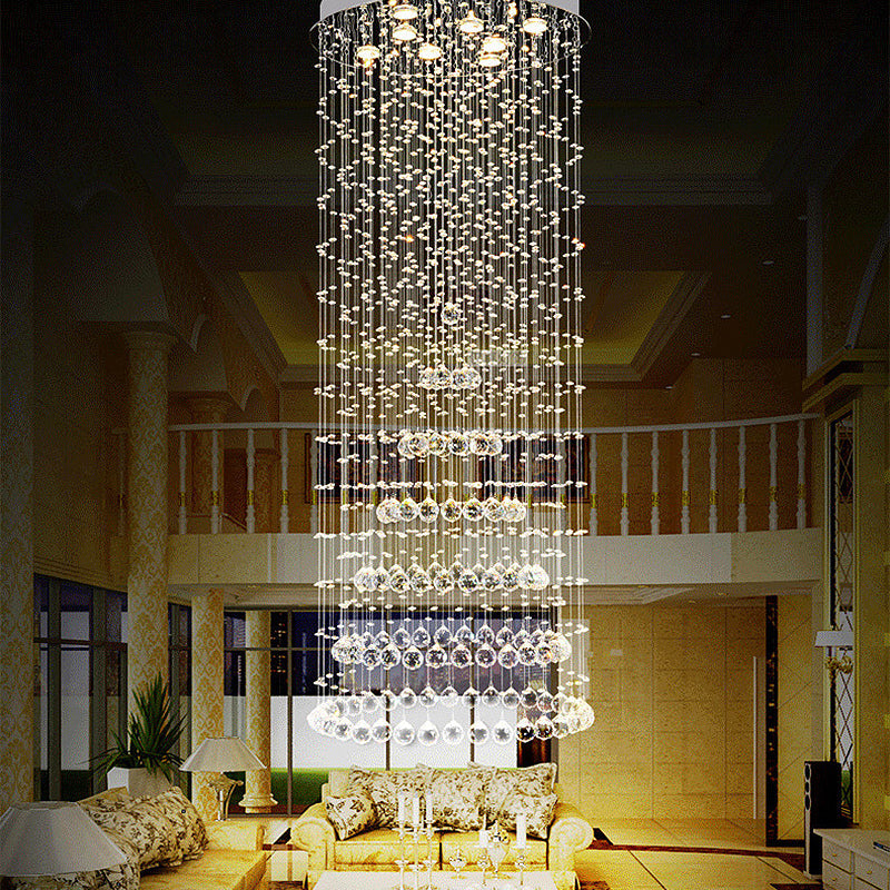 Georgia Elegance with Sparkling Flair: Crystal Ball Flush Mount Light