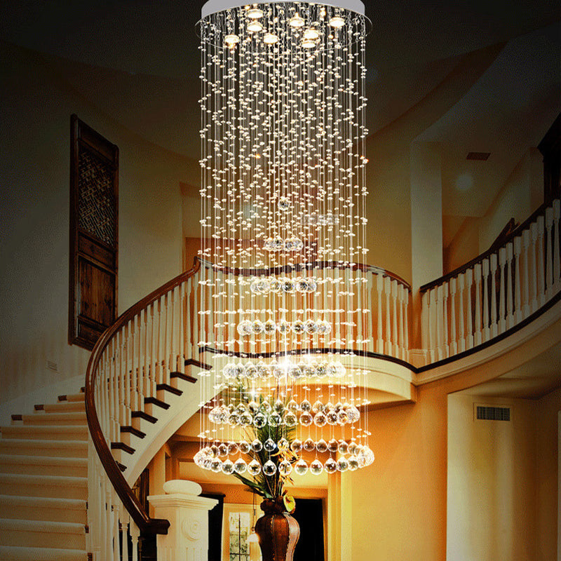 Georgia Elegance with Sparkling Flair: Crystal Ball Flush Mount Light