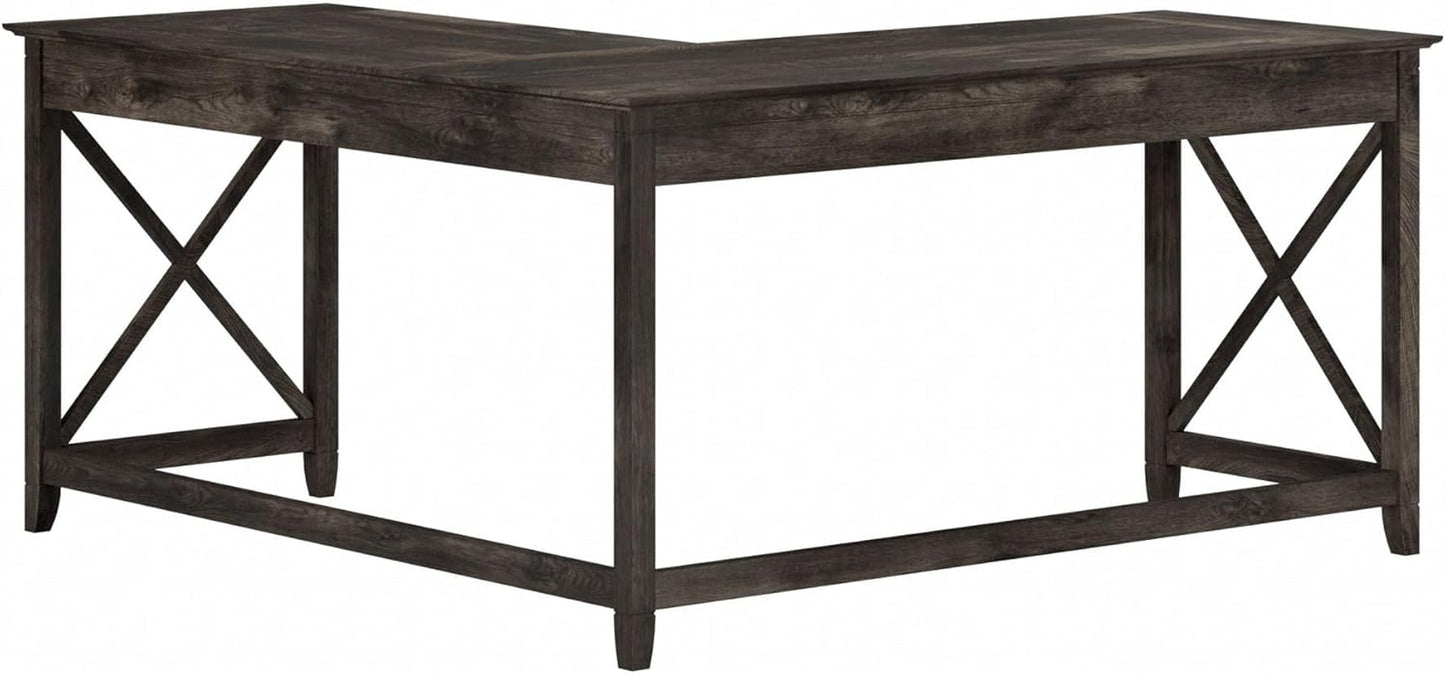 60 Inch L Shaped Desk Modern Farmhouse Home Office