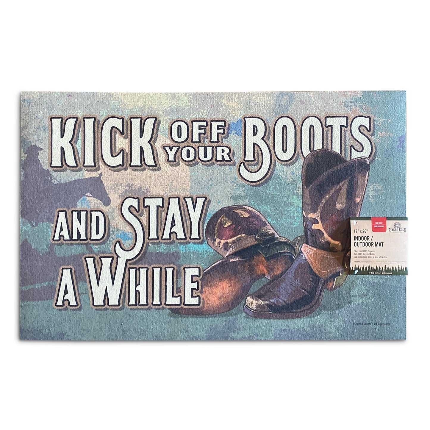 Door Mat Rubber 26in x 17in-Kick Off Boots