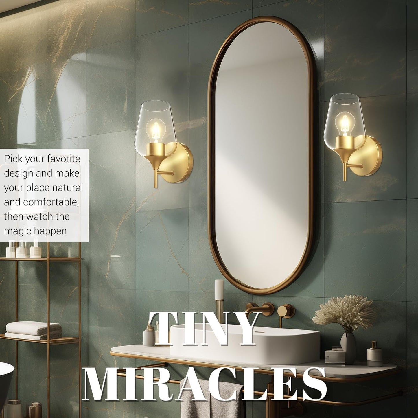 Black or Gold Wall Sconces