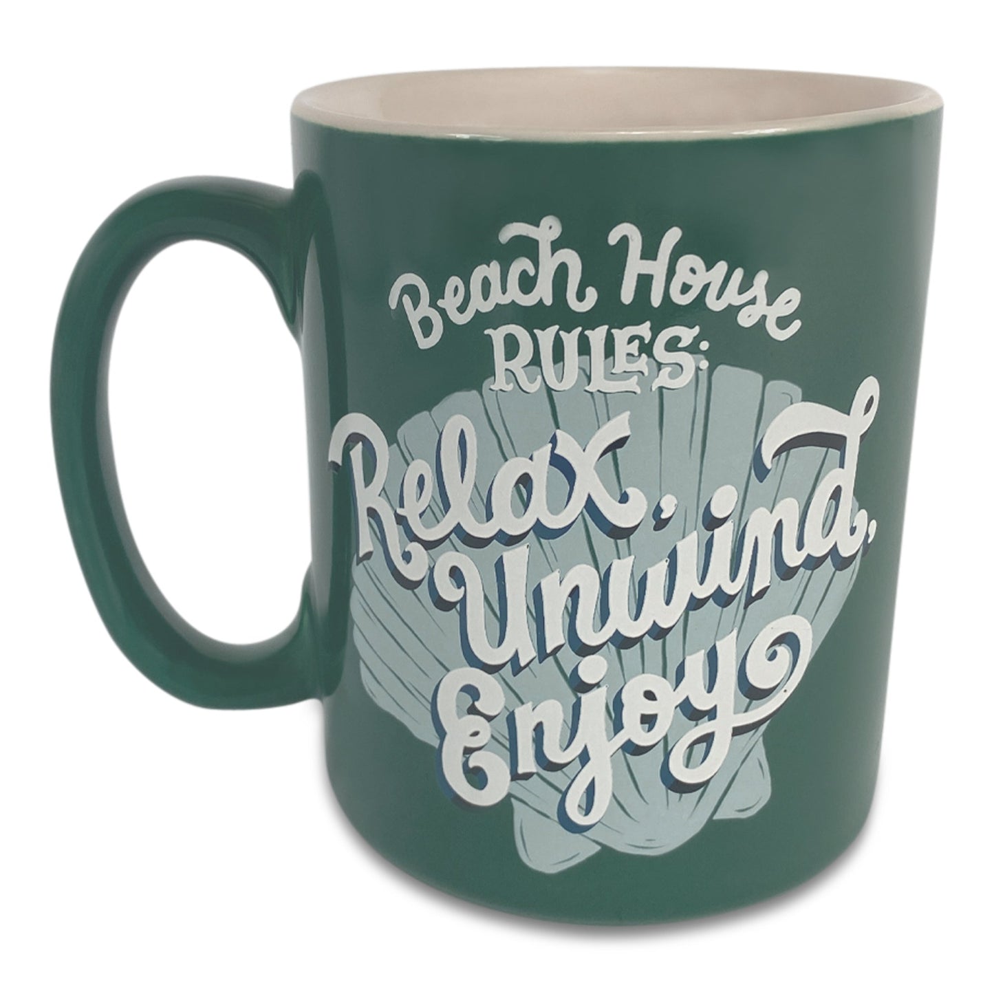 Ceramic Mug 16oz-Beach House Rules
