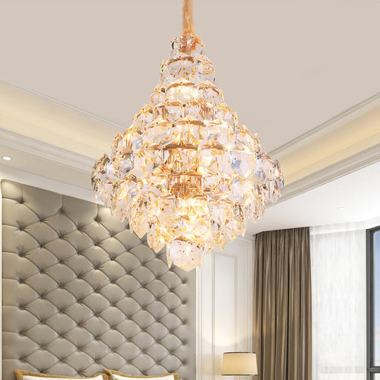 Clara Modern Glass Crystal Chandelier