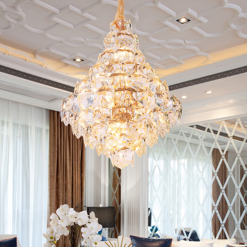 Clara Modern Glass Crystal Chandelier