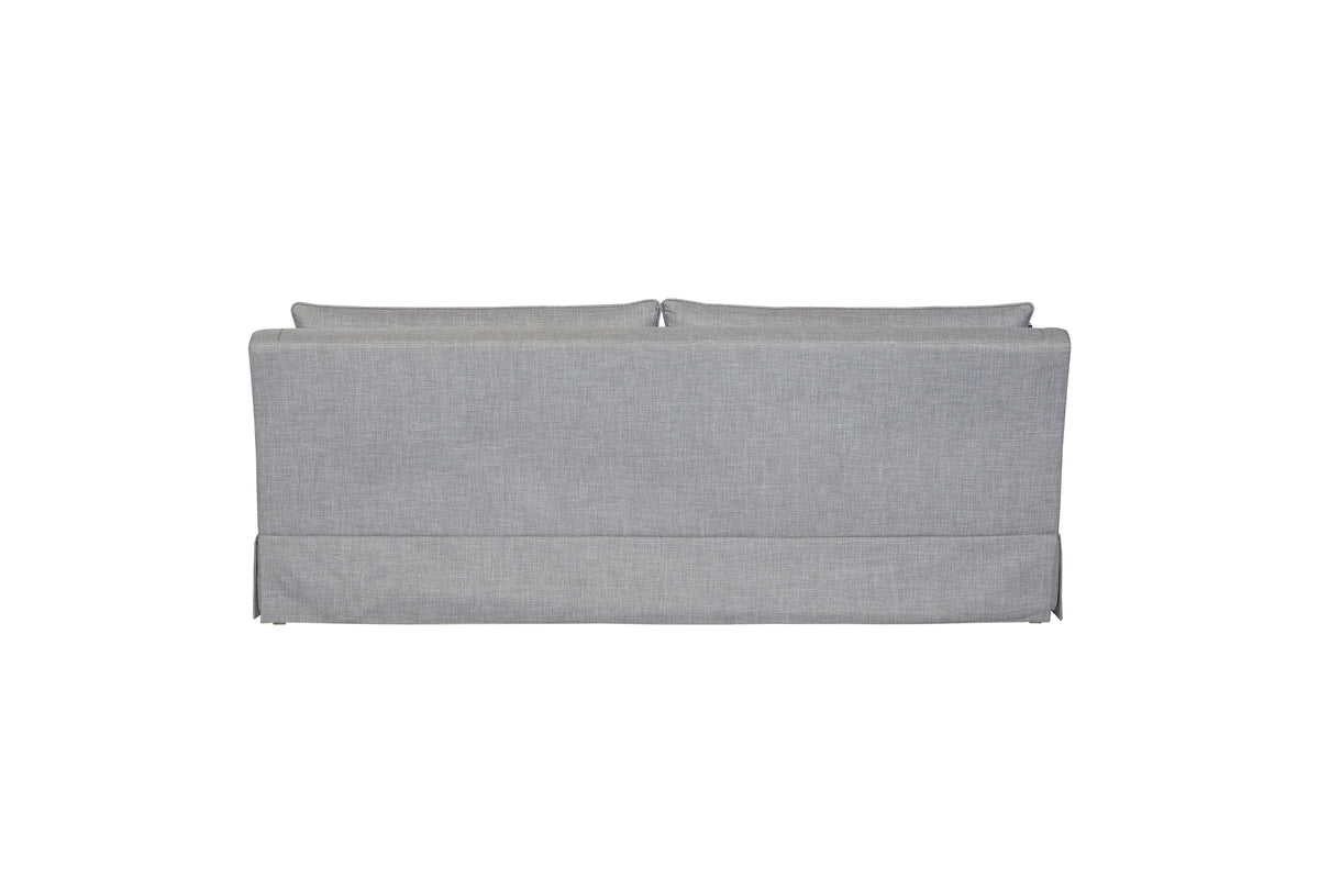 Sofa with Skirt and Reversible Cushions and 2 Pillows