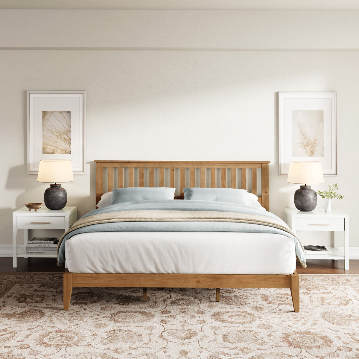 Malinda Mission Style King Panel Bed
