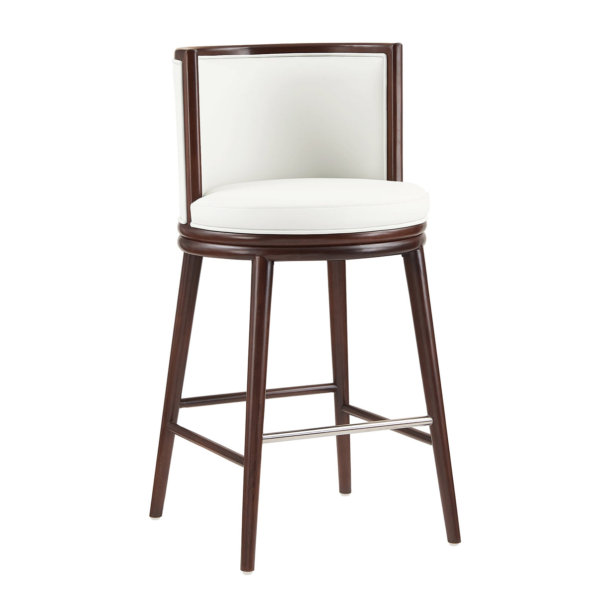 Evalyn Wood Upholstered Barstool