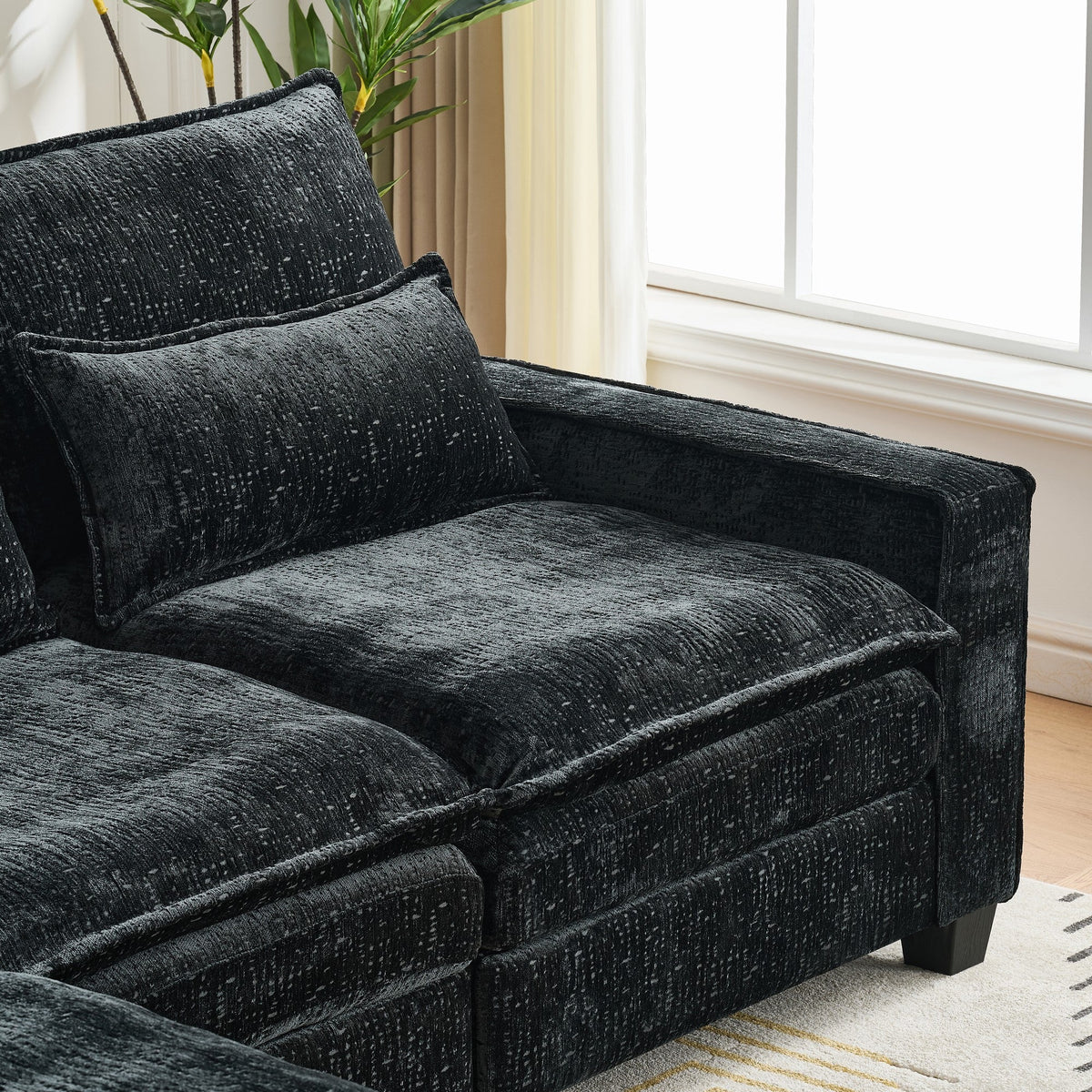 99'' Sectional Cloud Deep Seat Couch
