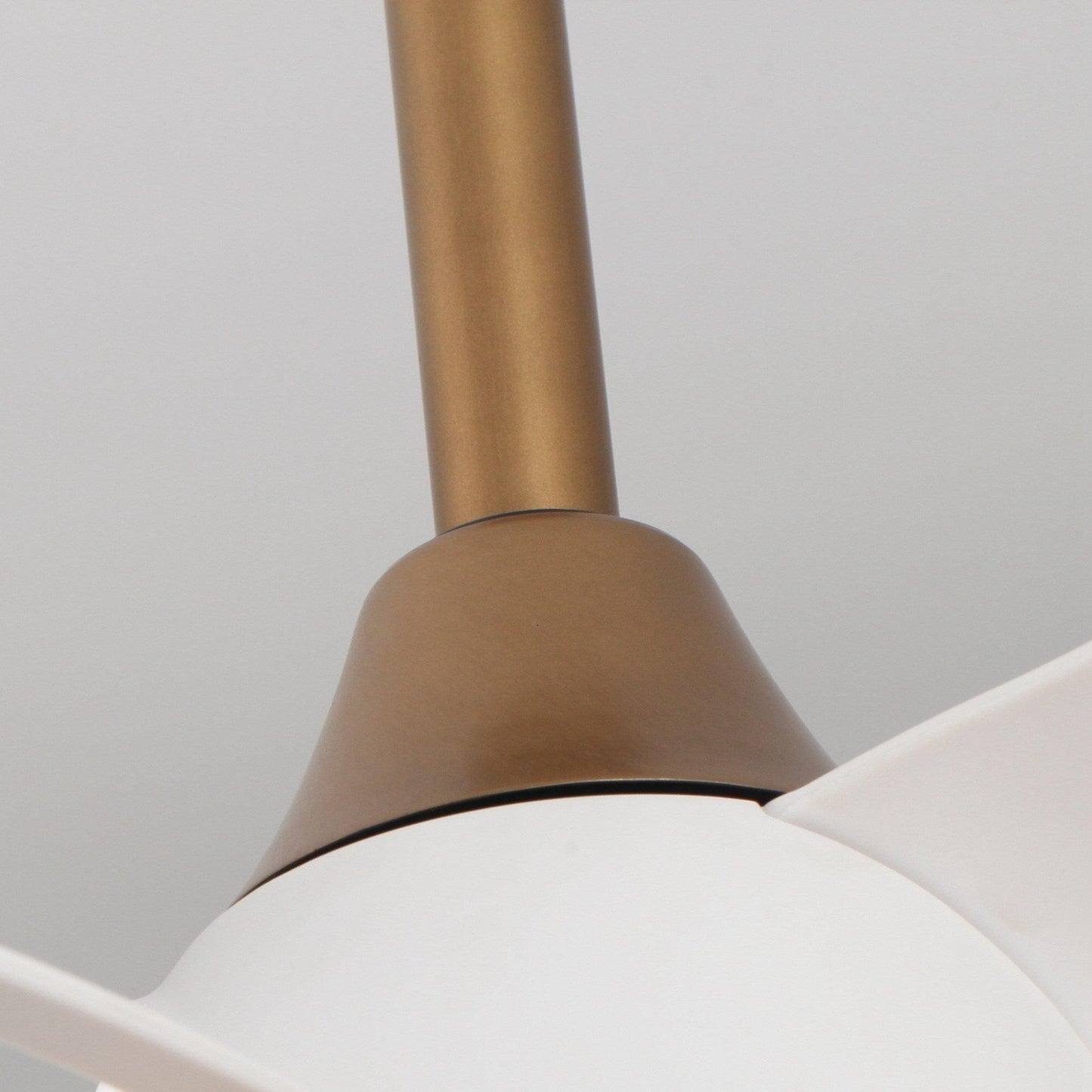 28" Modern DC Motor Downrod Mount Reversible Ceiling Fan with LED Lighting and Remote Control