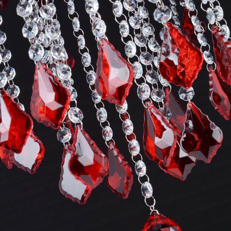 Scarlett's Dazzling Red Crystal Chandelier