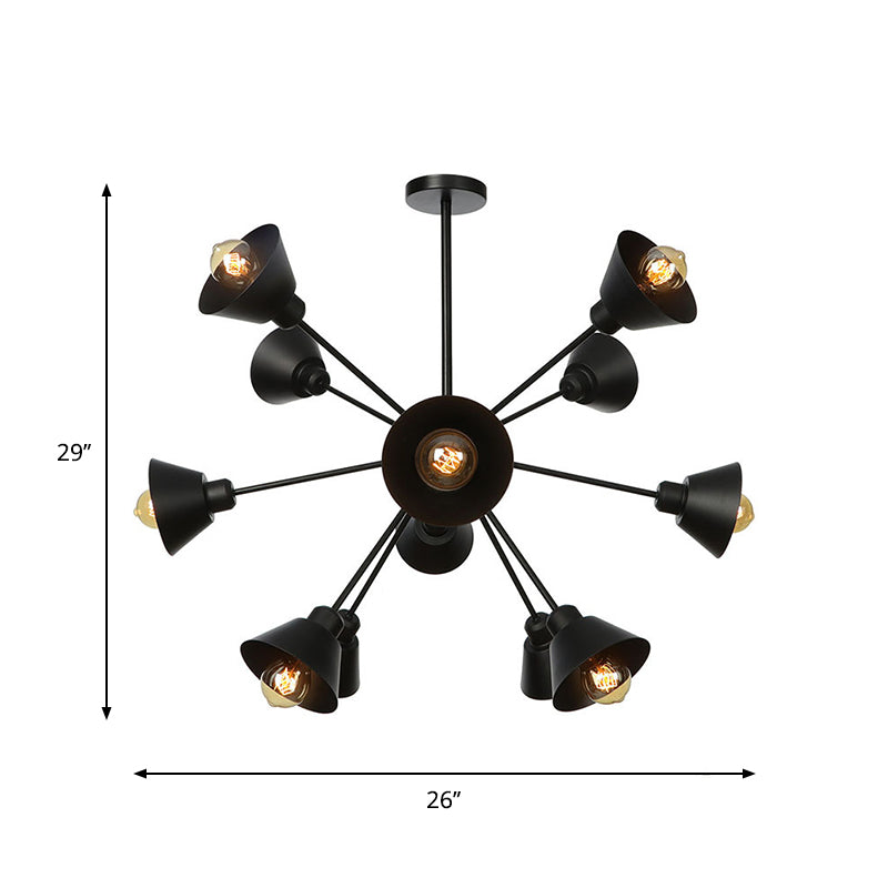 Embrace the Mid-Century Charm: The Industrial Sputnik Chandelier