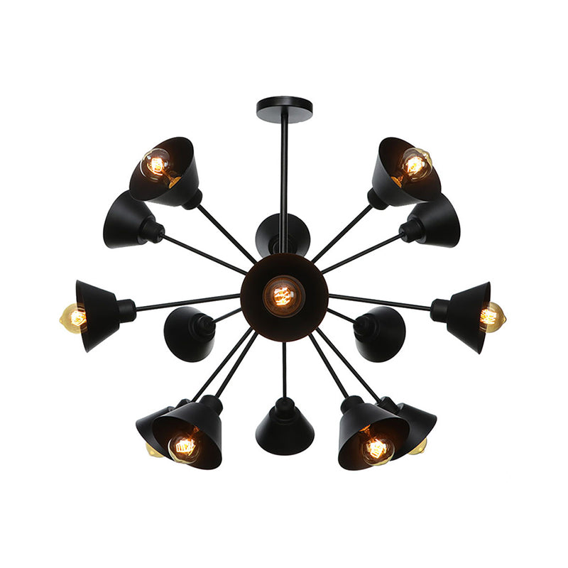 Embrace the Mid-Century Charm: The Industrial Sputnik Chandelier