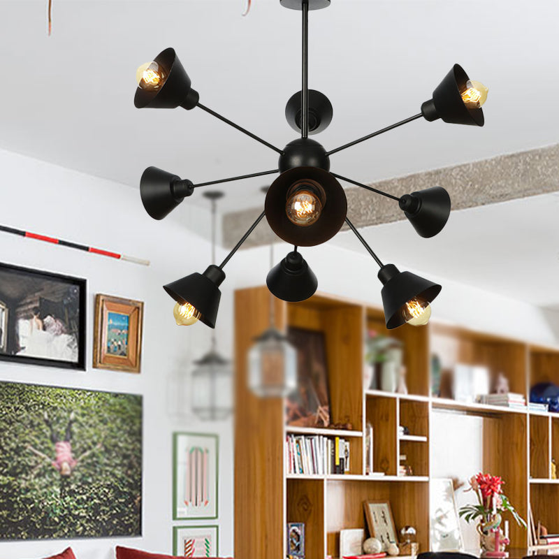 Embrace the Mid-Century Charm: The Industrial Sputnik Chandelier