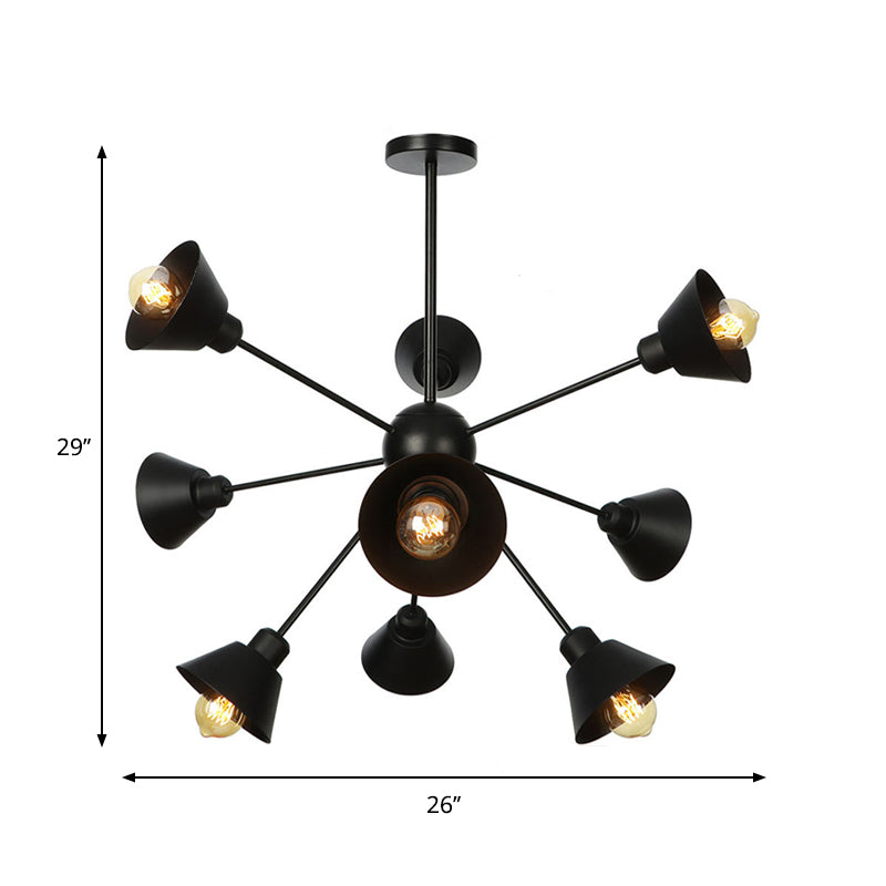Embrace the Mid-Century Charm: The Industrial Sputnik Chandelier