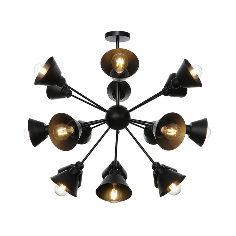 Embrace the Mid-Century Charm: The Industrial Sputnik Chandelier
