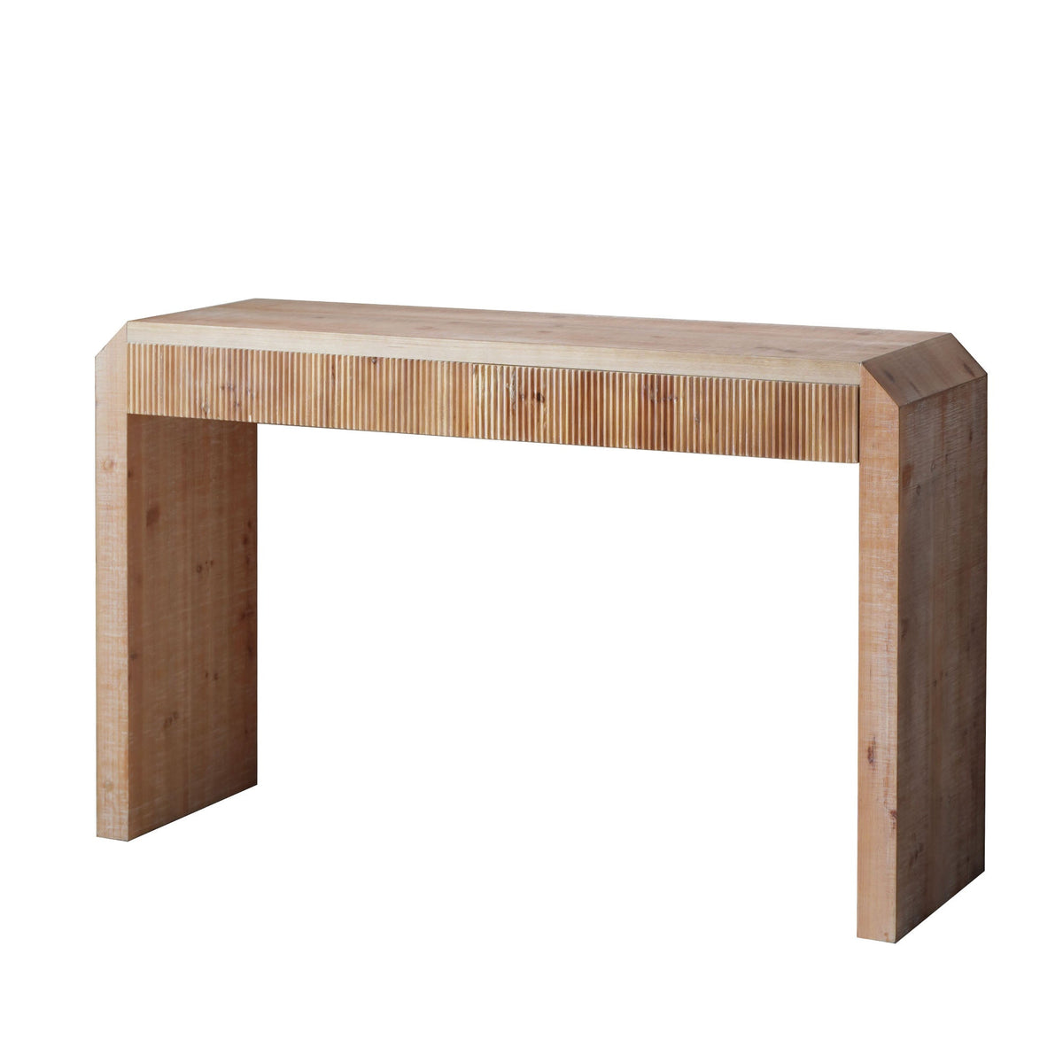 Rustic Wooden Console Table with Drawer