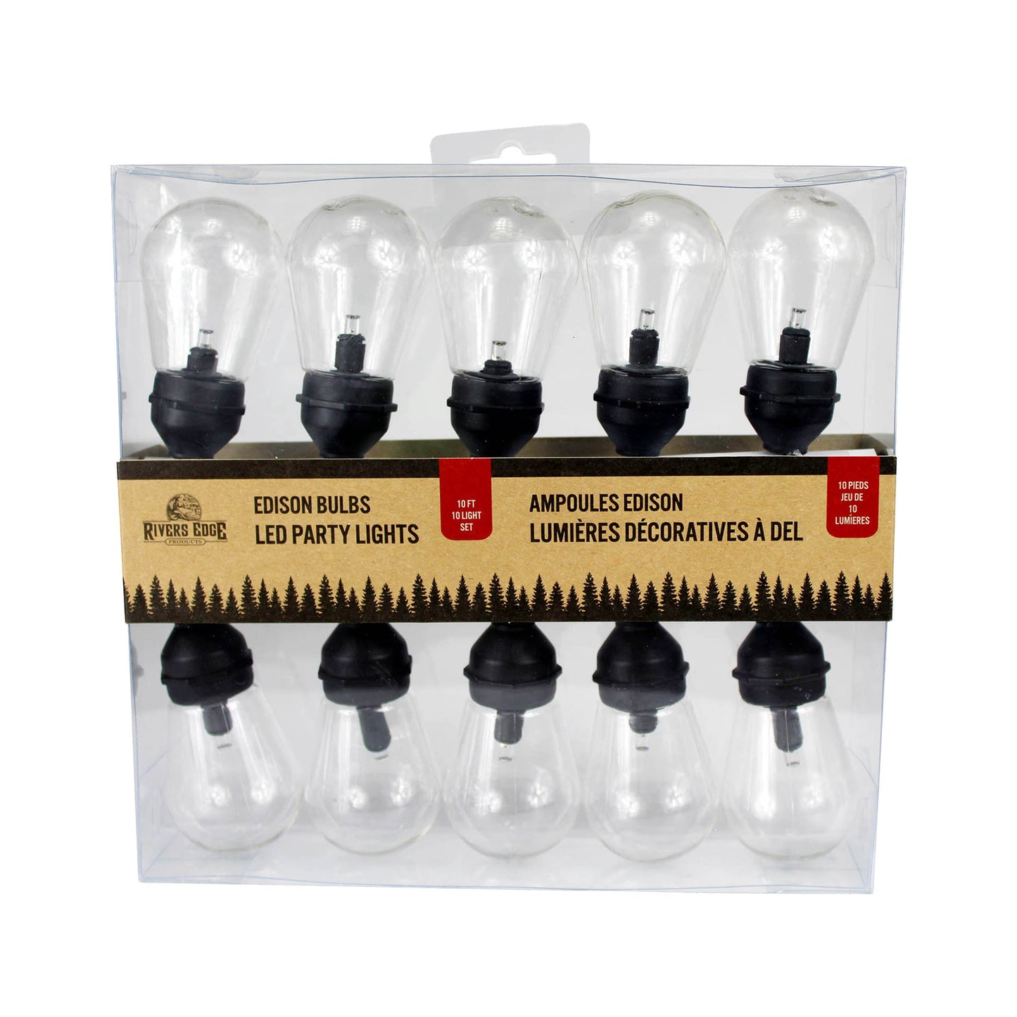 LED Light Set 10-Light-Edison Bulb