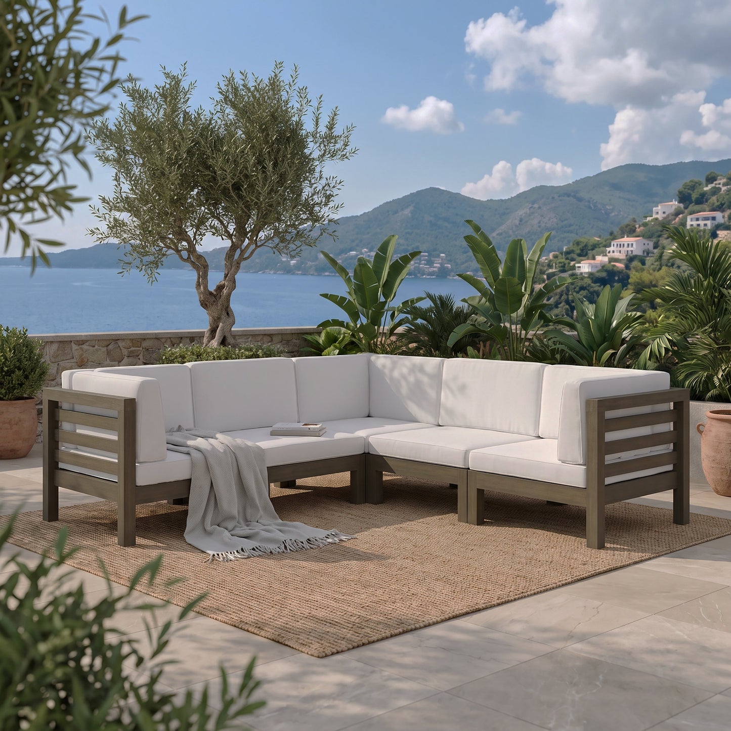 Oana 5-Piece V Shape Sofa Set