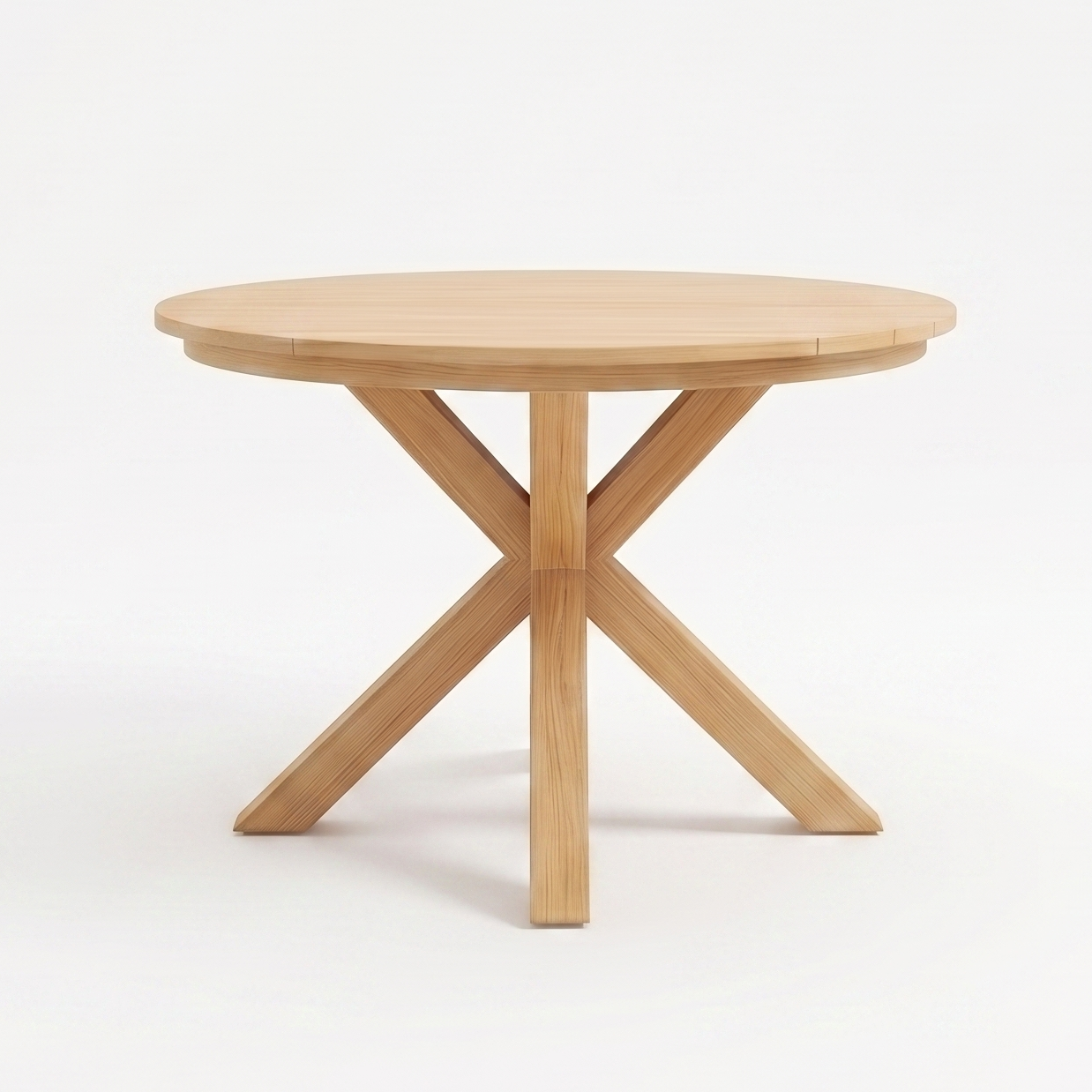5-Piece Outdoor Acacia Wood Round Dining Set