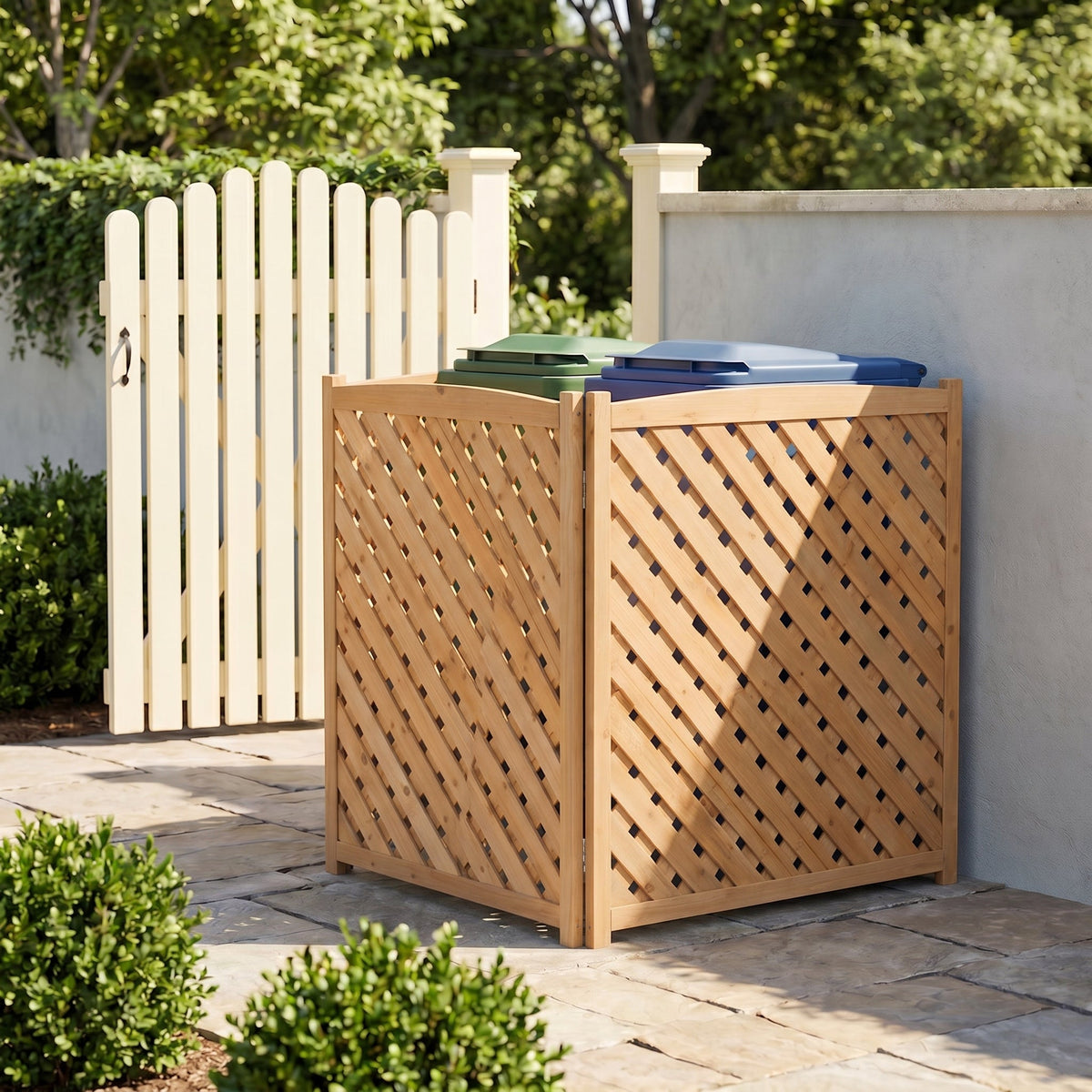 3-Panel Outdoor Air Conditioner Fence Screen