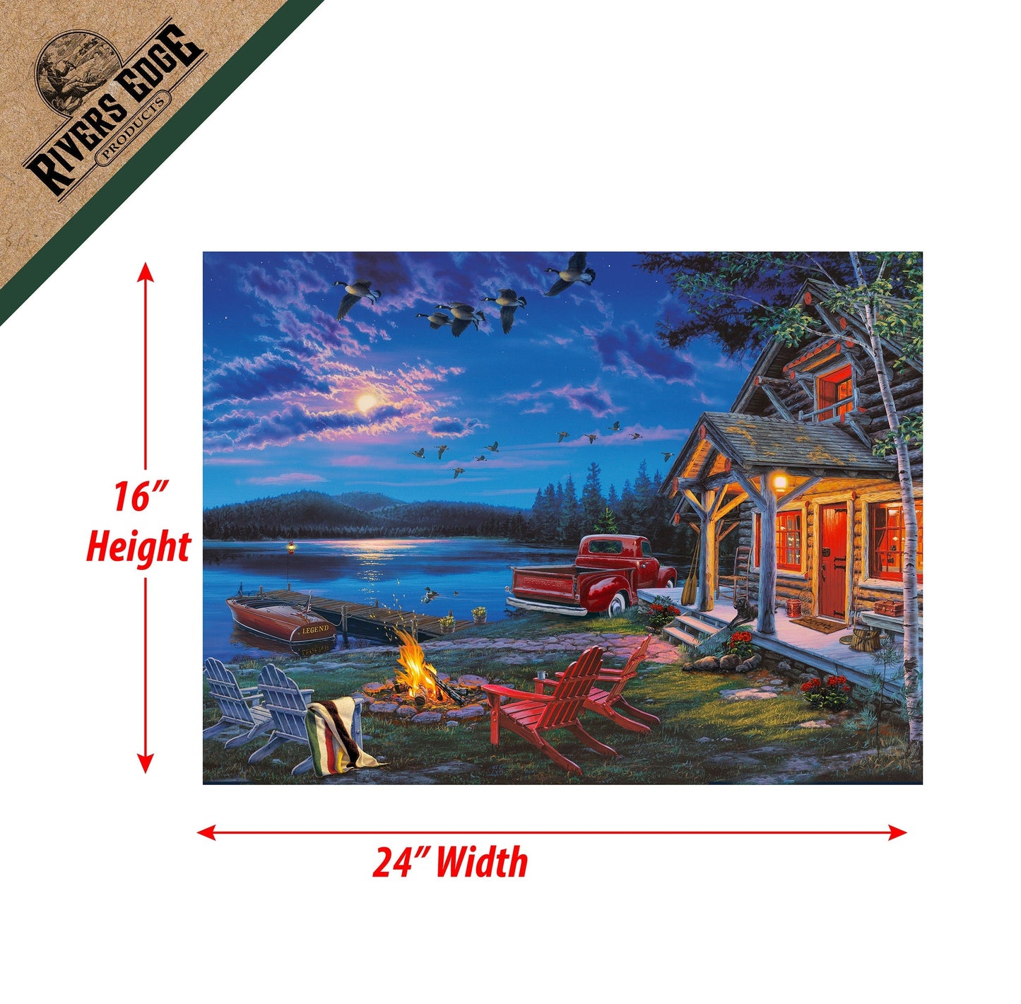 LED Art 24in x 16in-The Perfect Getaway