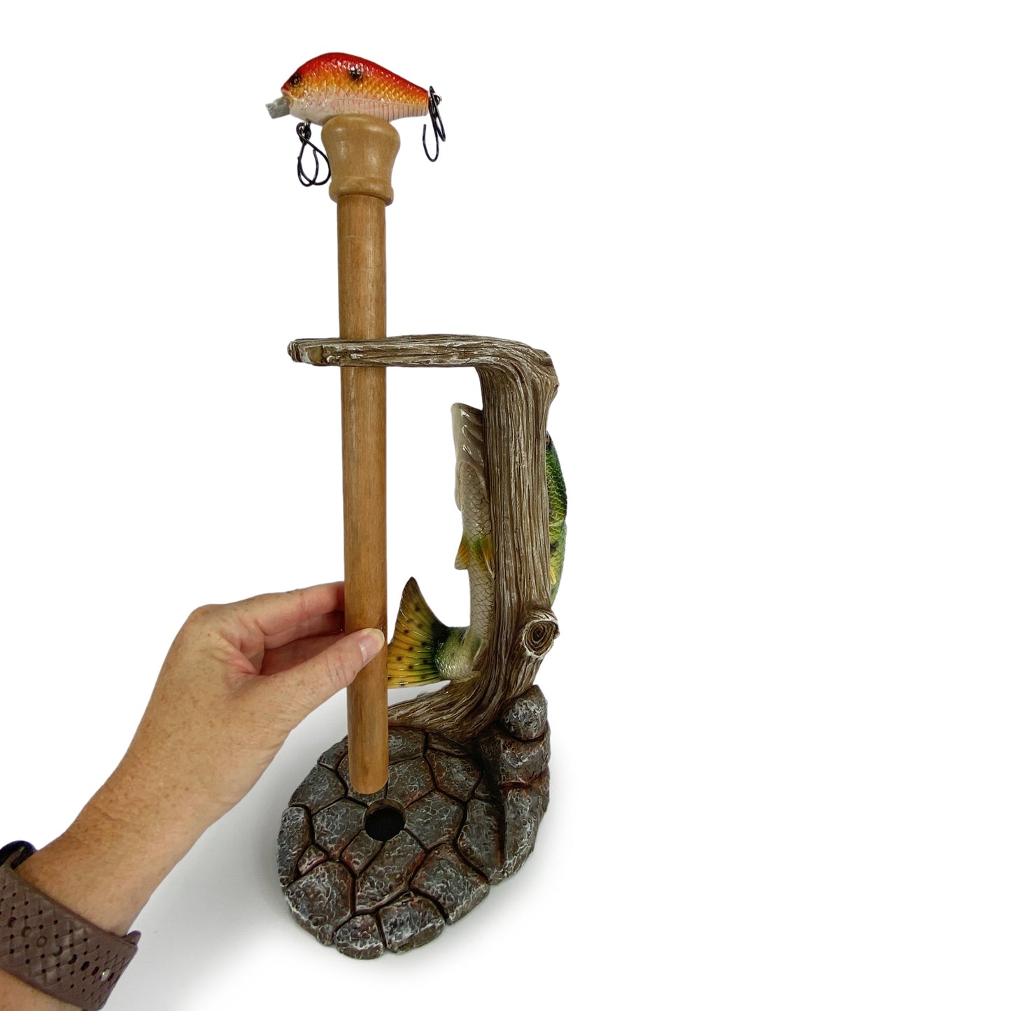 Paper Towel Holder-Largemouth Bass