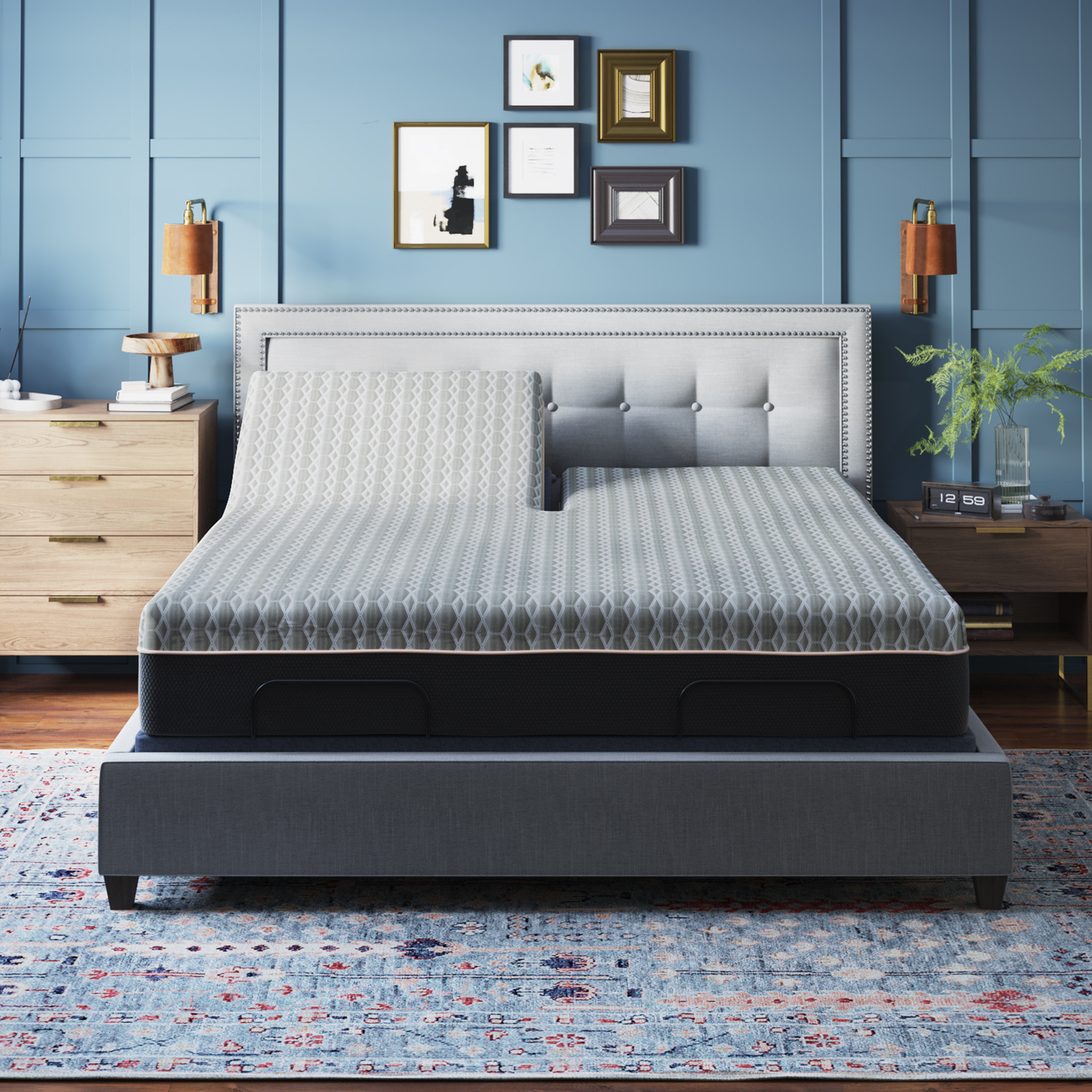 Copper Lux Hybrid 12" Split Top King Mattress