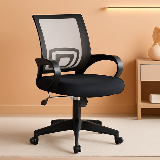 Ergonomic Mesh Office Chair With Lumbar Support Black