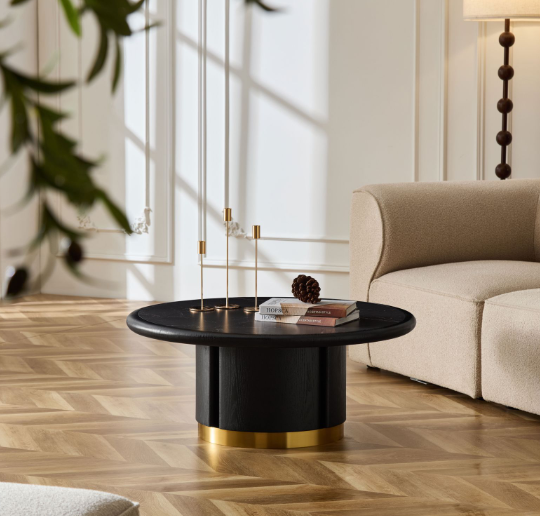 35.43 Inch Round Coffee Table