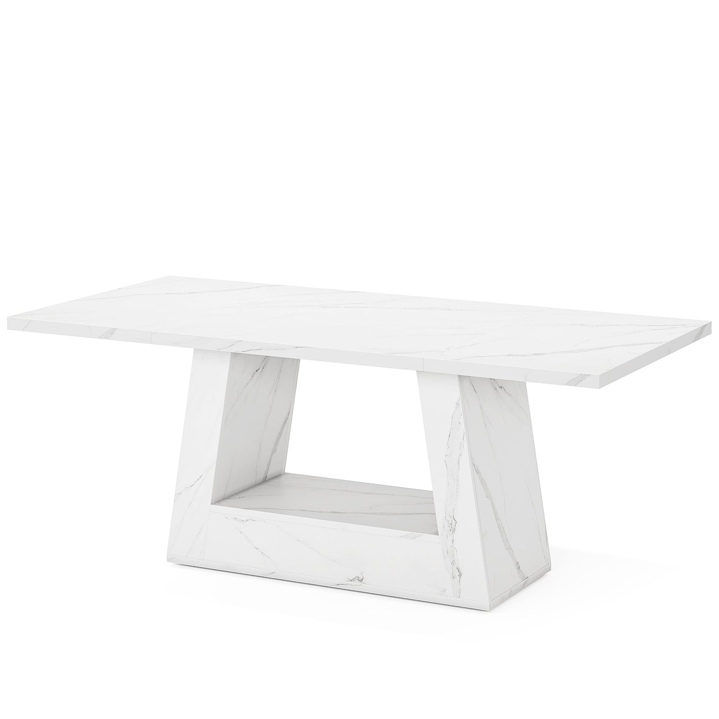 63" Modern Rectangular Dining Table for 4 to 6 People