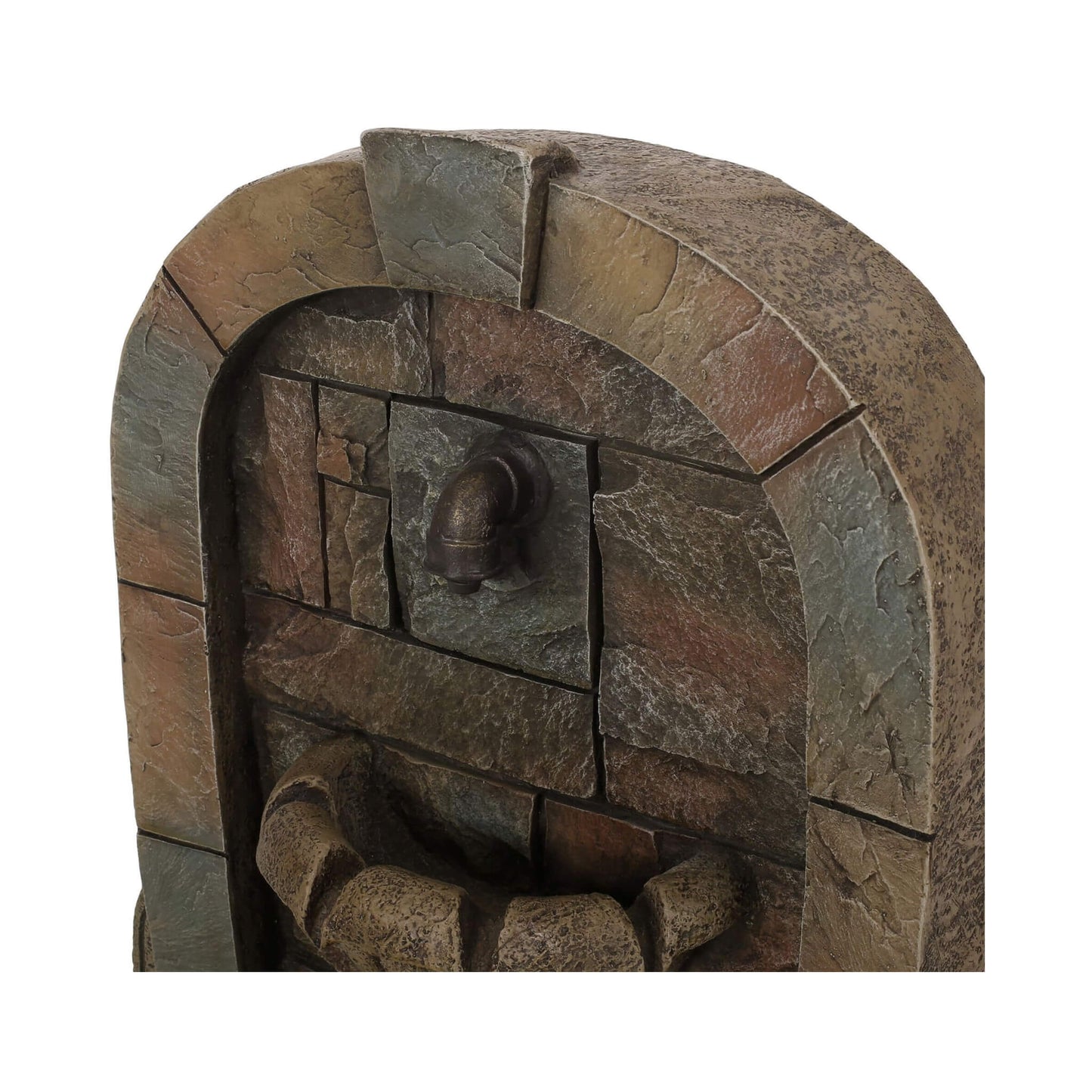 29" Tall Outdoor Weather-Resistant Faux Stone Floor Fountain (SAK63421)