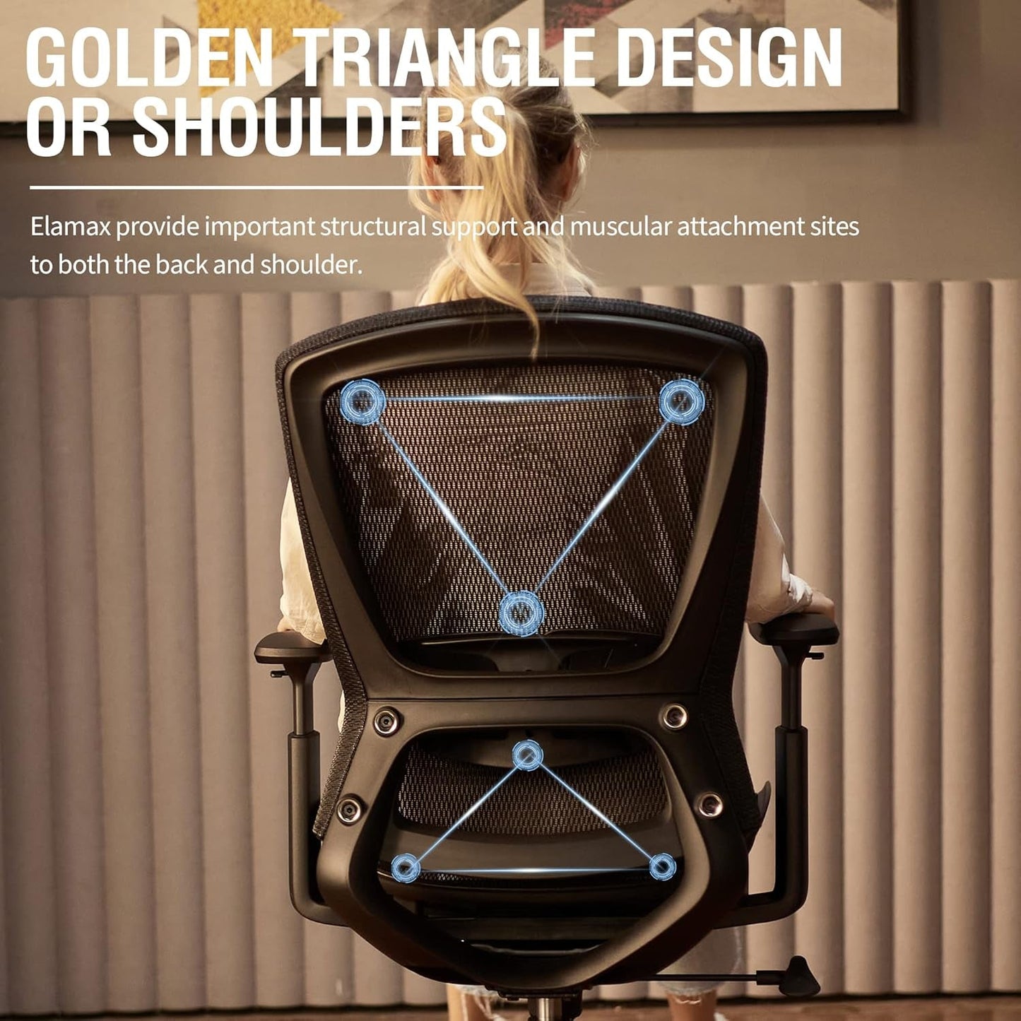 Ergonomic Mesh Office Chair With Adjustable Lumbar Support