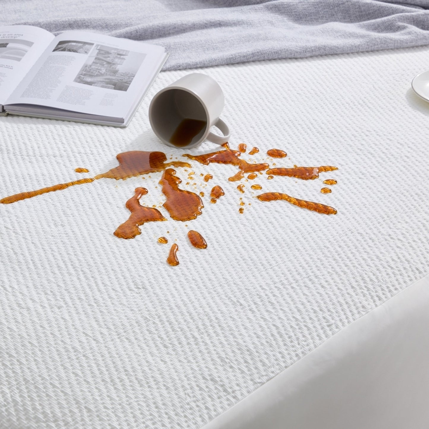 Dan River Ice Cooling Waterproof Mattress Protector – Tencel Blend, Deep Pocket with Corner Elastic