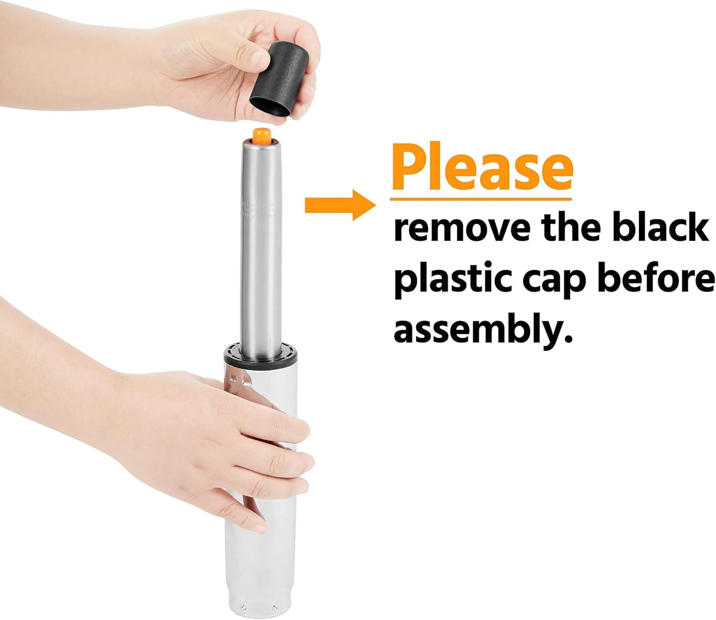 Ergonomic Mid Back Office Chair Black PU Leather With Lumbar Support