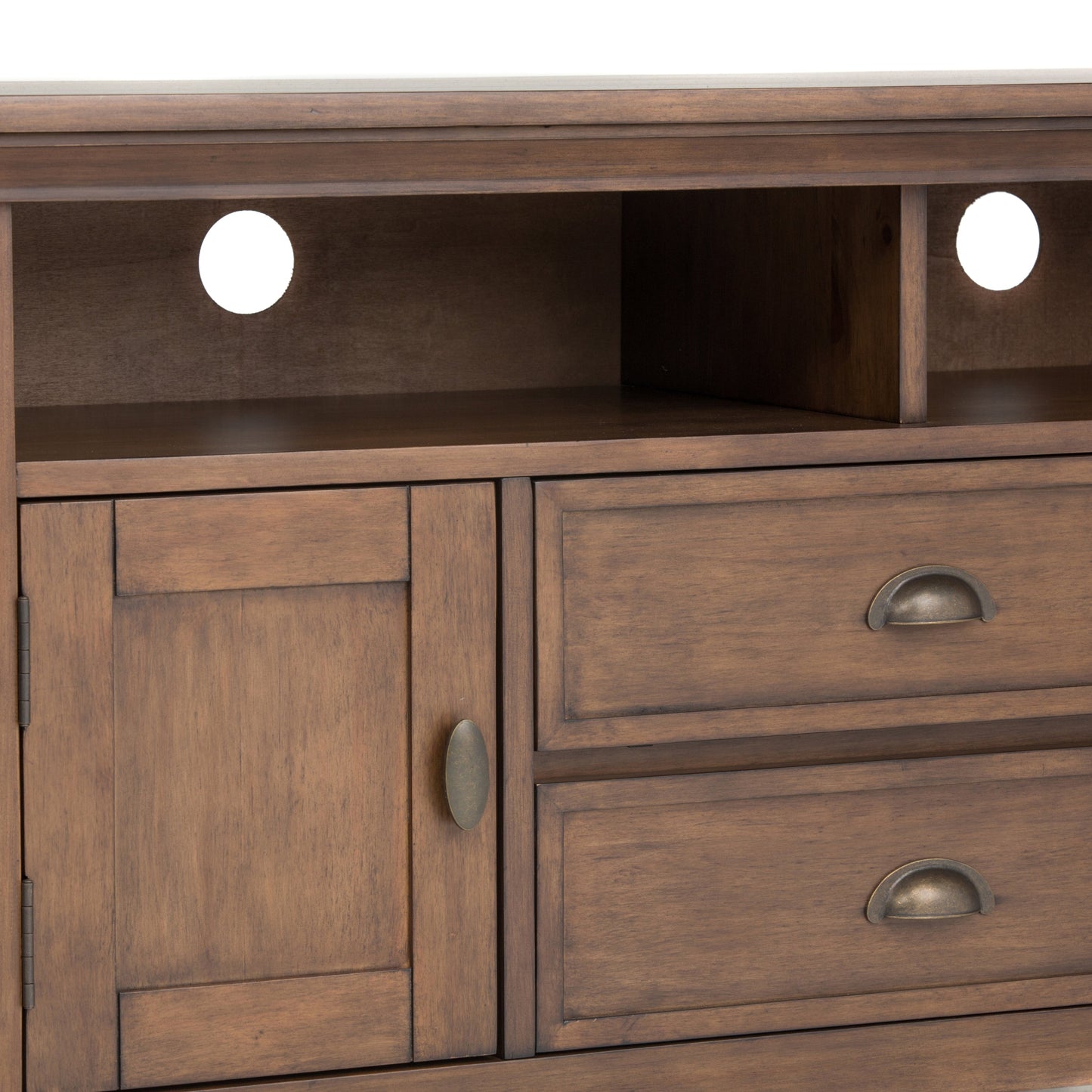 Redmond - 72' TV Media Stand - Rustic Natural Aged Brown