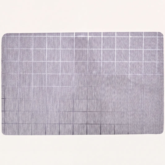 Woven PVC Placemats - Set of 8 Gray Non Slip Heat Resistant Table Mats