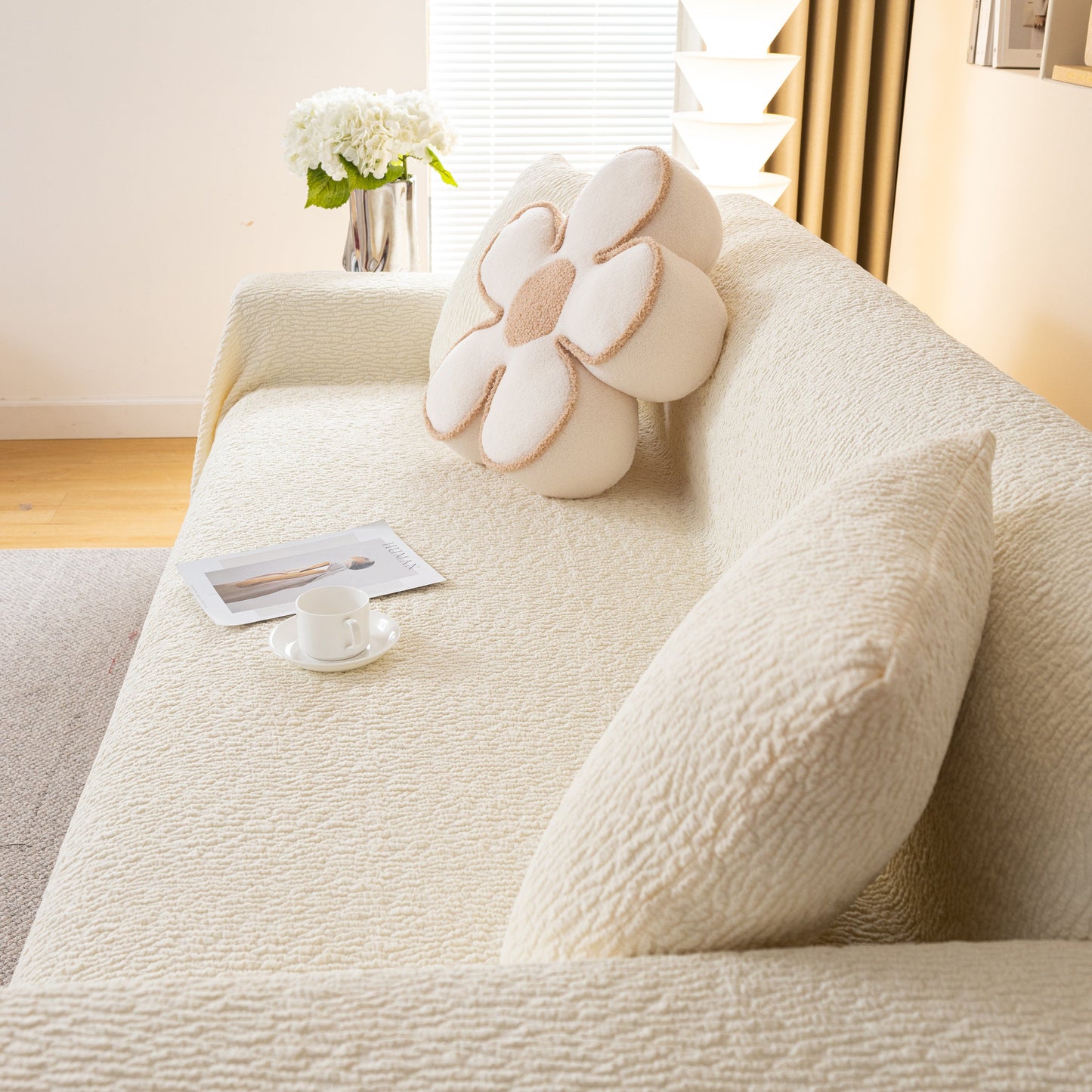 Sofa Throw Covers L-Shape Sectional Couch Cover for Dogs Cats Furniture Protector
