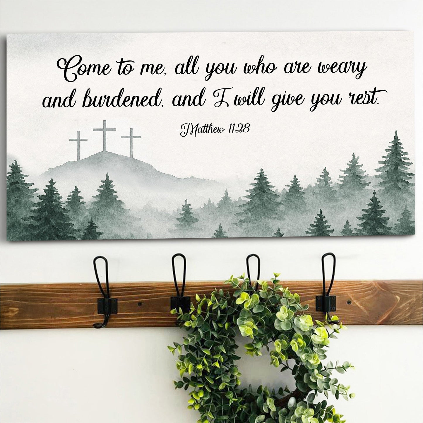 Come To Me - Matthew 11:28 Faith Sign II