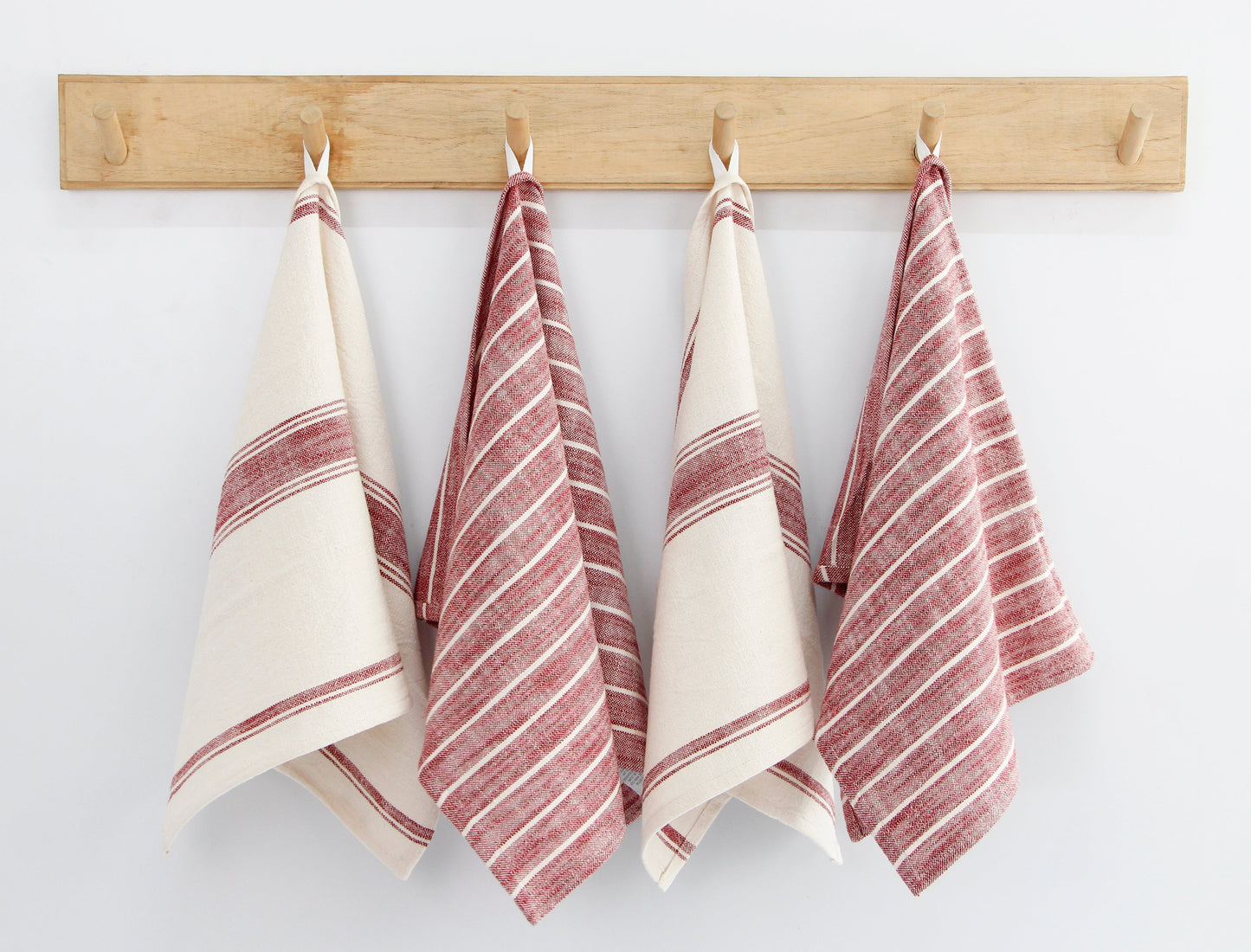 KAF Home Firenze Natural Rustic Farmhouse Slubbed Kitchen Towels
