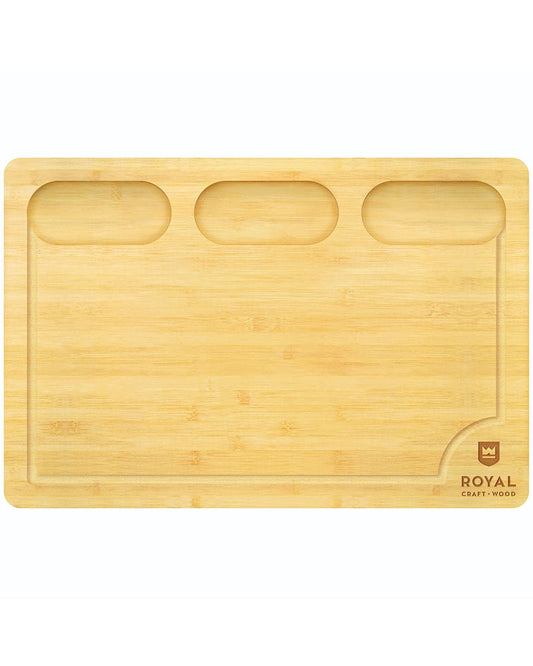 Cutting Board with Compartments, 18” x 12”