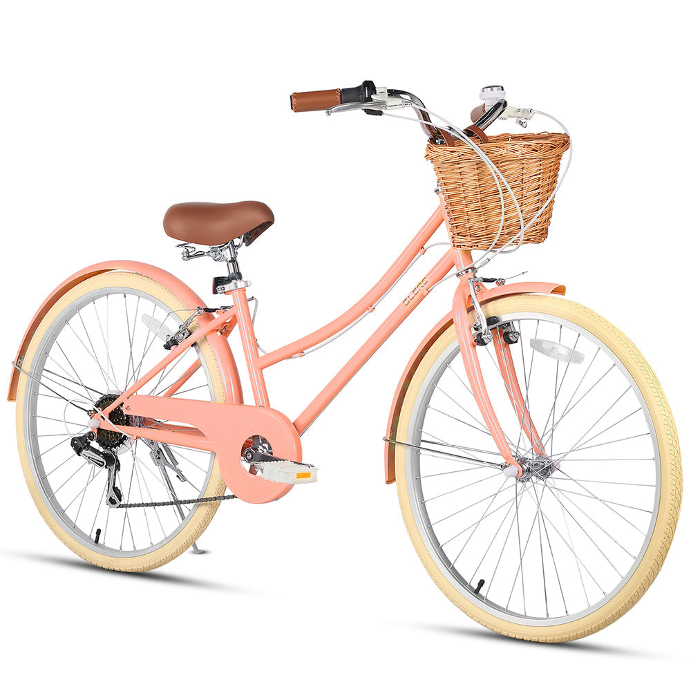 Glerc 24" Beach Cruiser Bike Kids Hybrid Bike - Missy